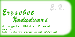 erzsebet nadudvari business card